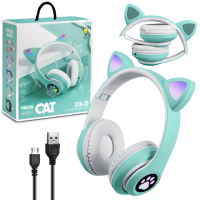 Наушники Bluetooth STN-28 зеленые (80шт/кор)