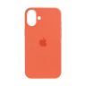 Чехол iPhone 16 Plus Silicon Case  Tangerine (MagSafe + анимация NFC) c LOGO