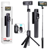 *Монопод-трипод с блютуз пультом P20 черный