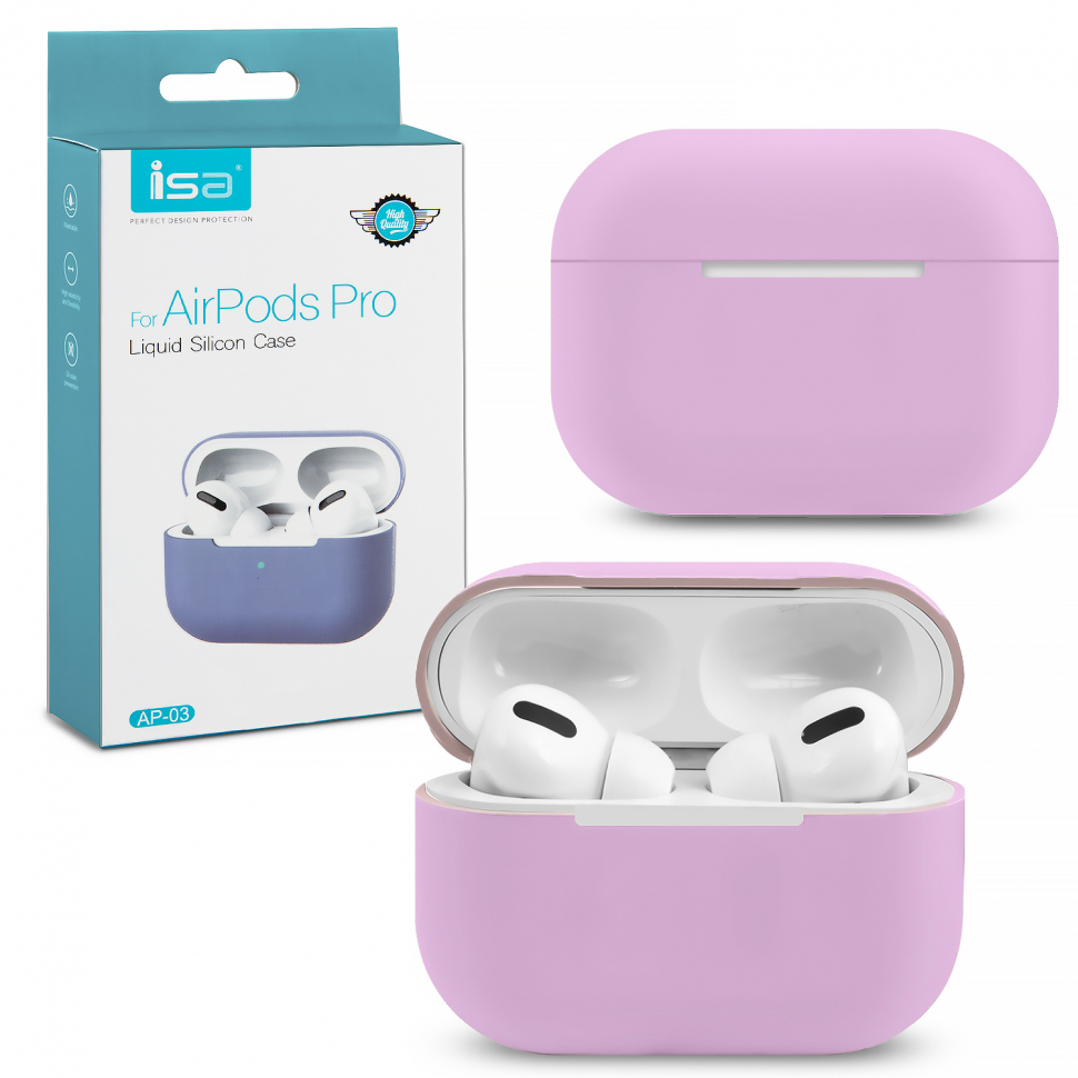 Чехол Airpods Pro Silicon Case ISA Violet
