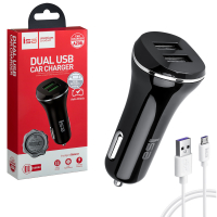 * АЗУ AZ-08 USB на Micro USB + 2 USB 2.1A ISA черное