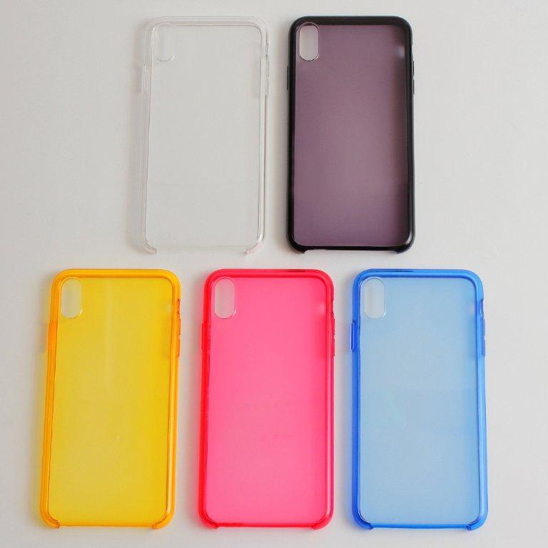 Чехол iPhone XS MAX PC Clear цветные