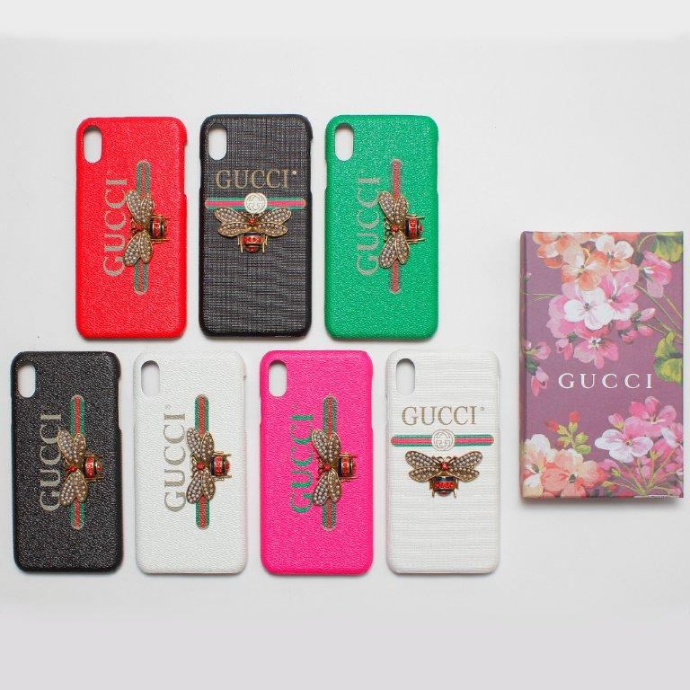 Чехол iPhone XS Max PC жуки со стразами