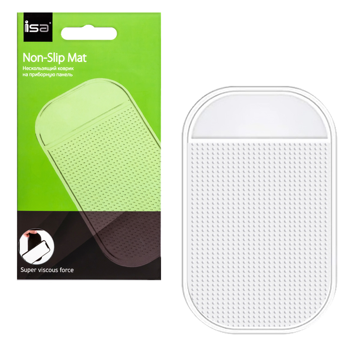Автодержатель CS-01 коврик силиконовый ISA Белый
