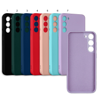 Чехол Samsung S23 цветной силикон