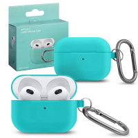 Чехол Airpods 3 Hang Silicon Case с карабином Mint Green