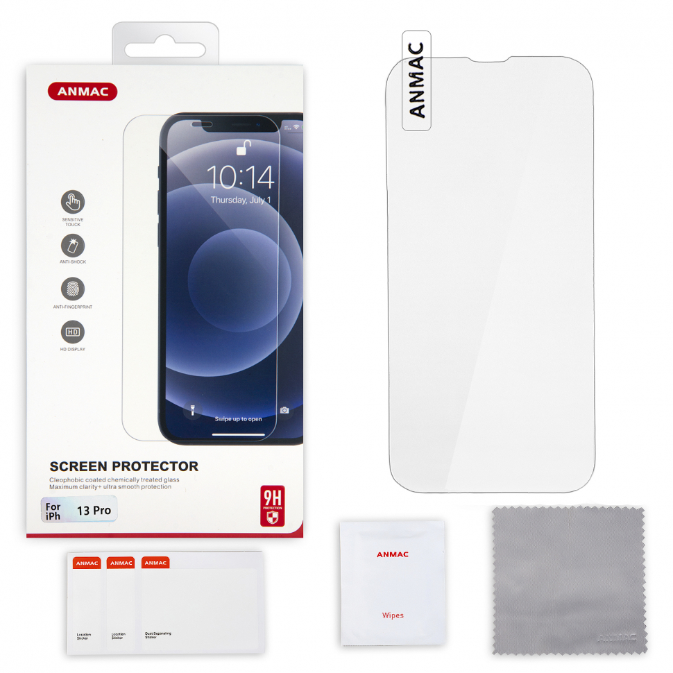Защитное стекло iPhone 13/13 Pro/14/16e ANMAC Арт. 1137305
