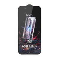 Защитное стекло iPhone 15 Plus/iPh 16 Plus Full Screen Anti-Static G10 Hoco Black без уп. (25 шт./уп)