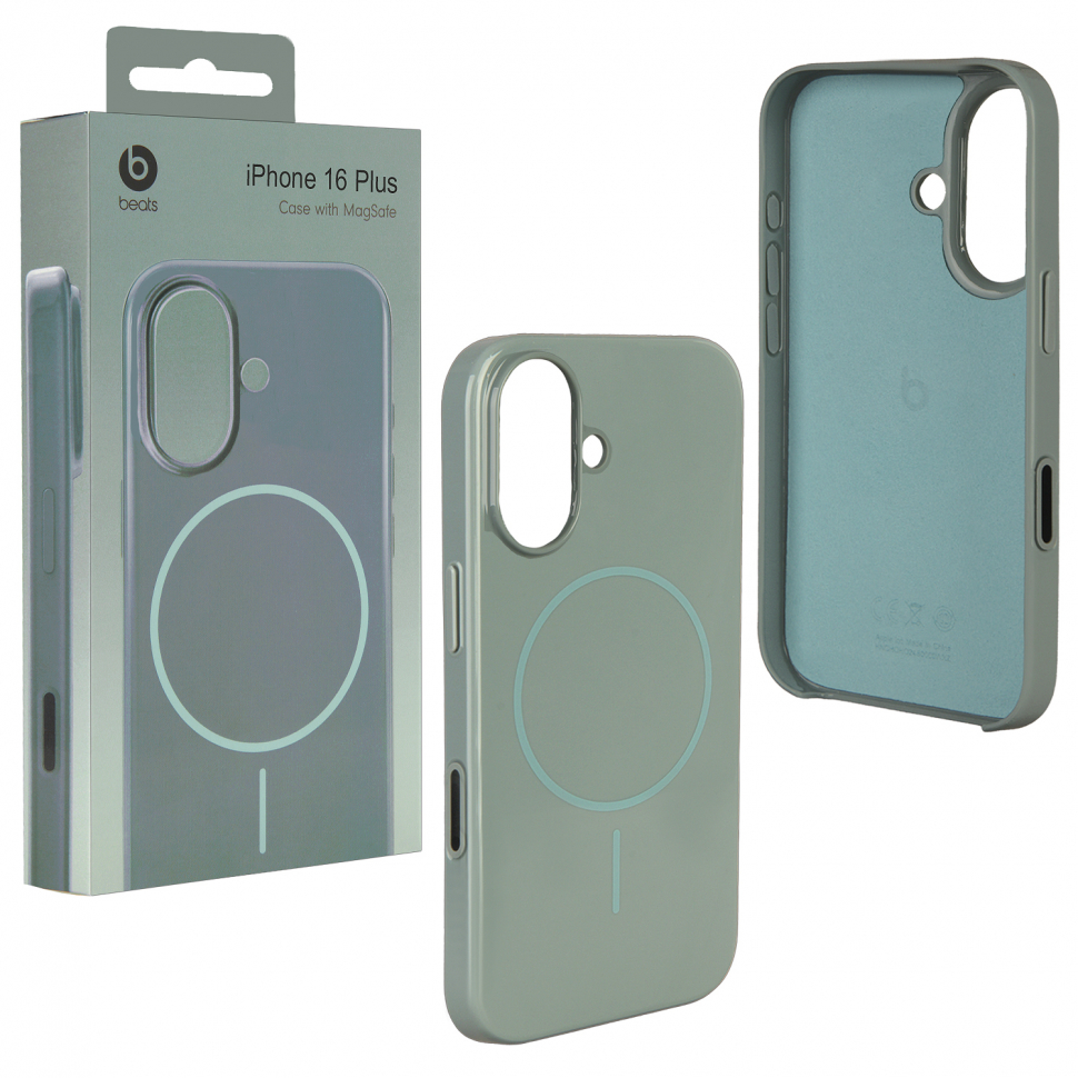 Чехол Beats iPhone 16 Plus (MagSafe) Riptide Blue