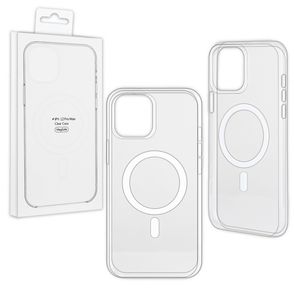 Чехол iPhone 12 Pro Max Clear Case (MagSafe + анимация NFC) ORG
