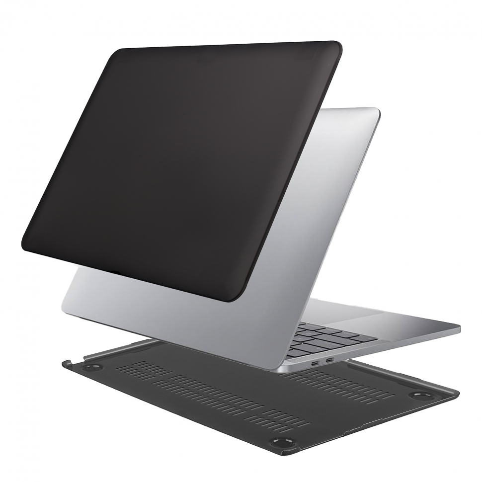 Чехол Macbook Air 15 (2025/2024/2023) матовый черный (A2941 M2/A3114 M3/A3241 M4)