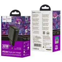 Переходник CS22A СЗУ на Type-C PD30W HOCO черный