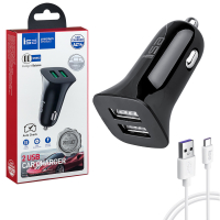 * АЗУ AZ14 USB на Type-C + 2 USB 2.4A ISA черное