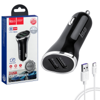 * АЗУ AZ07 USB на Type-C + 2 USB 2A черное