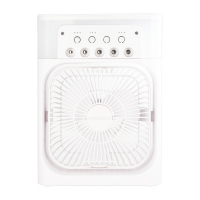 Увлажнитель с вентилятором настольный 0.6L белый ( 30шт/кор )