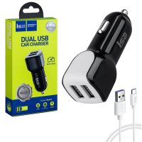 * АЗУ C02 USB на Type-C + 2 USB 2A ISA черное