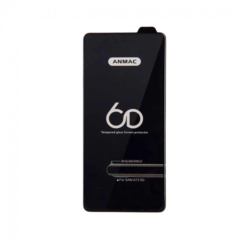 Защитное стекло SAM A73 Anmac 6D Black без упаковки Арт.1137293 (10 шт./уп.)