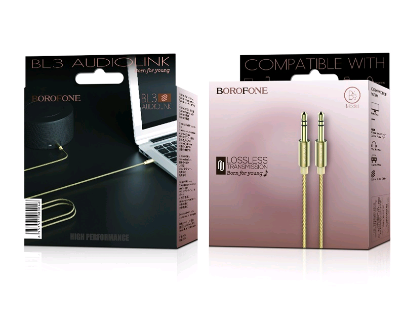 * Кабель AUX BL3 1M Borofone золото