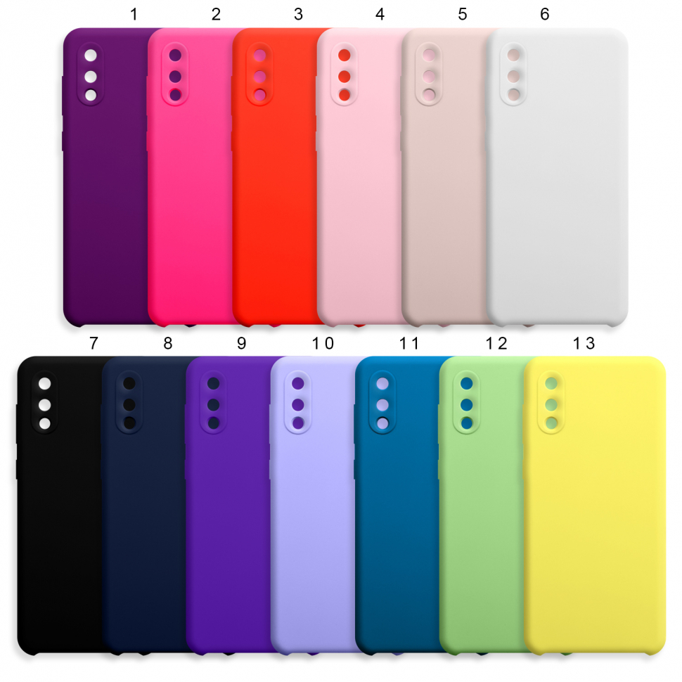Чехол Samsung A02/M02 Silicone Cover (без лого)