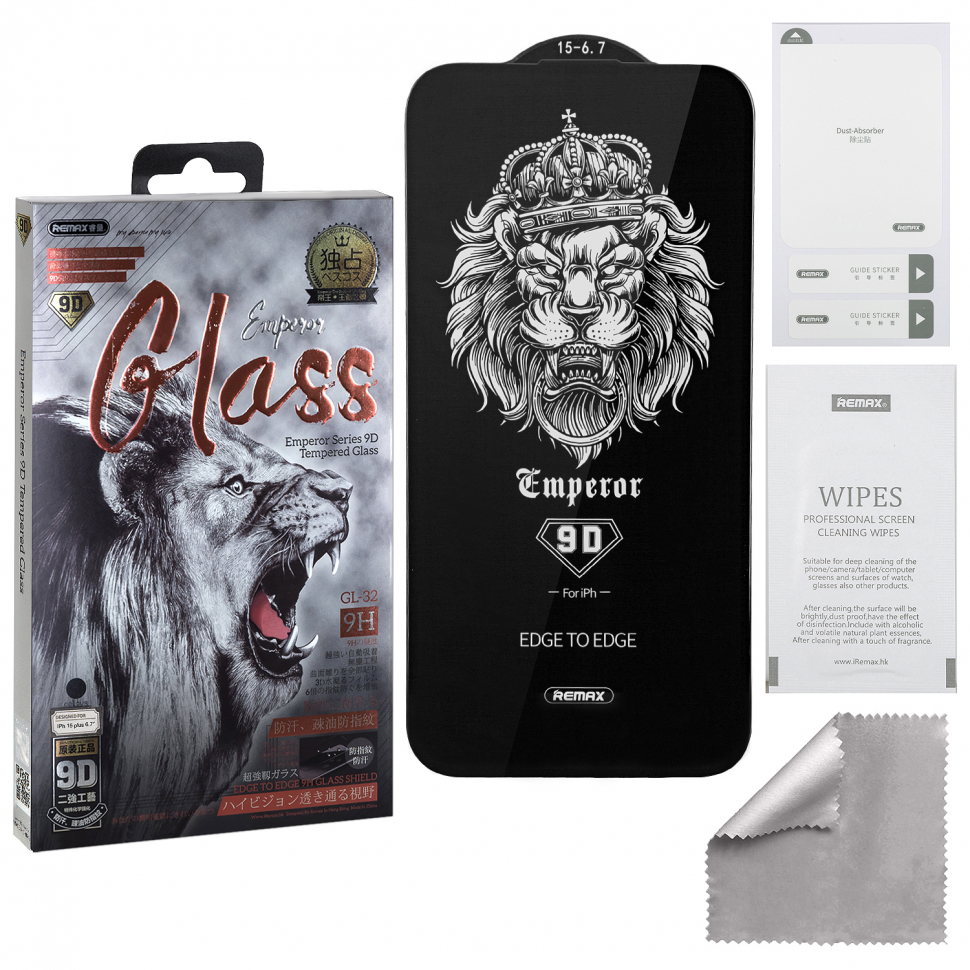 Защитное стекло iPhone 15 Plus/ iPhone 16 Plus 9D Emperor Series GL-32 REMAX