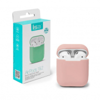 Чехол Airpods Silicon Case 1/2 ISA Pink Sand