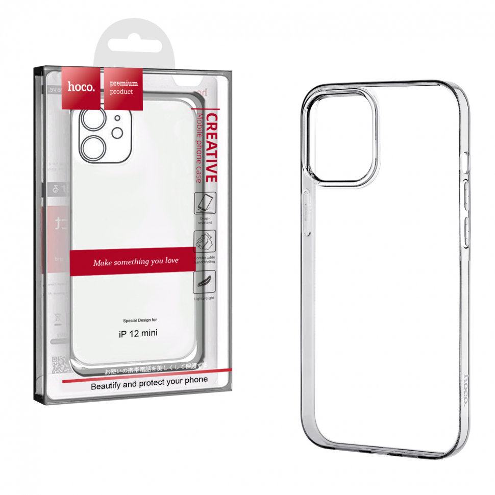 Чехол iPhone 12 Mini (5.4) Hoco TPU прозрачный