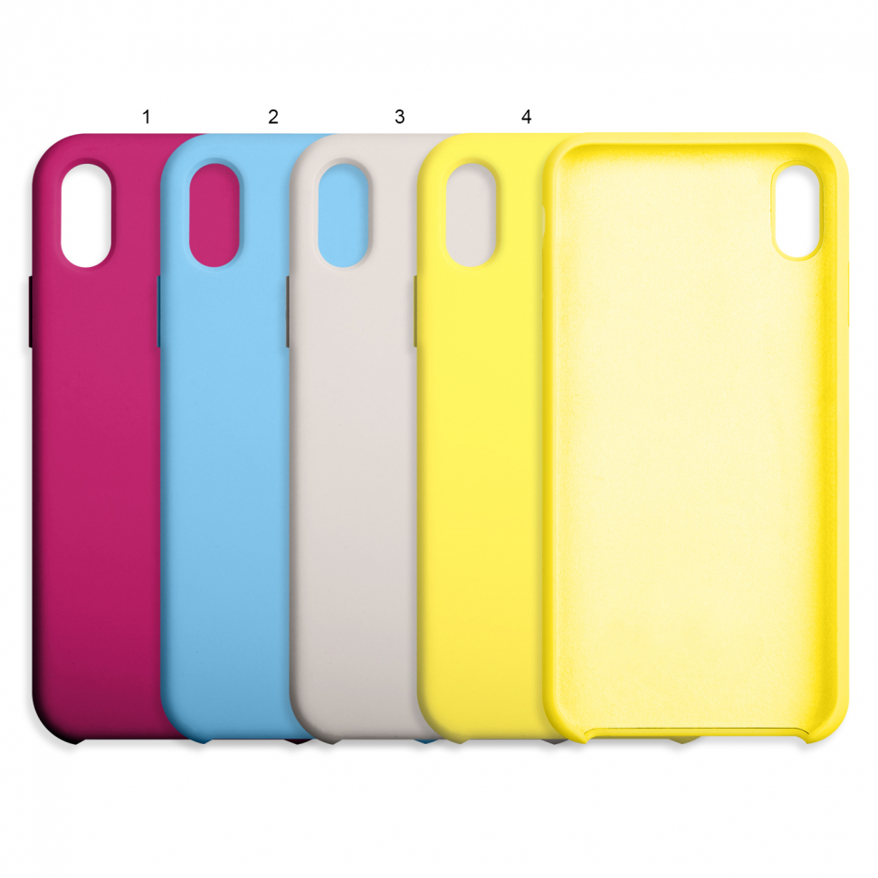 Чехол iPhone XS Max Silicone Case под ORG (с лого)