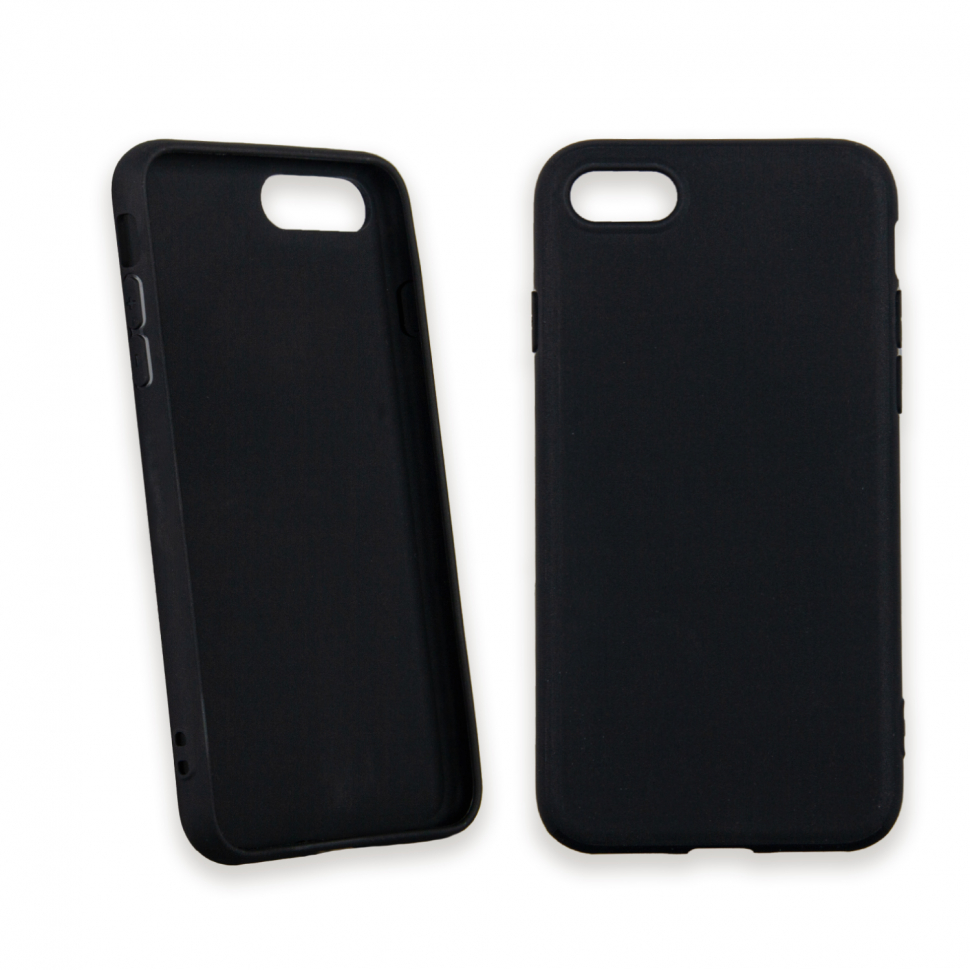 Чехол iPhone 7/8/SE(2020) matte 1.3 mm G157 черный (без обмена и возврата)