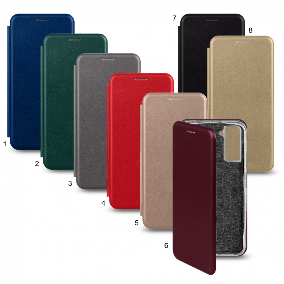 Чехол-книжка Samsung S21 цвета в ассортименте