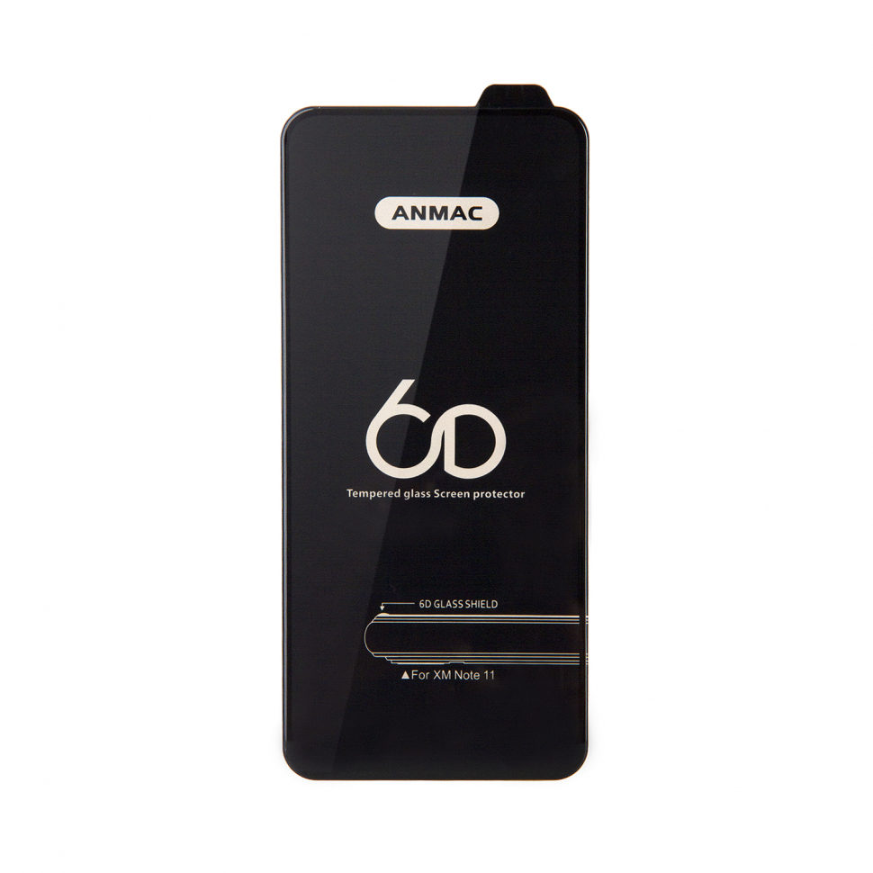 Защитное стекло XM Note 11 Anmac 6D Black без упаковки Арт.1137178