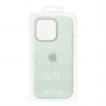 Чехол iPhone 16 Pro Silicon Case  Aquamarine (MagSafe + анимация NFC) c LOGO