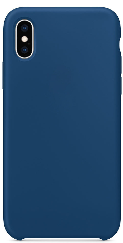 Чехол iPhone XS Silicon Case  Blue Horizone (c LOGO)
