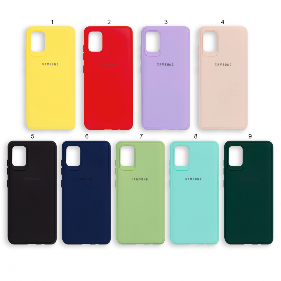 Чехол Samsung S10 Lite (2020) цветной силикон