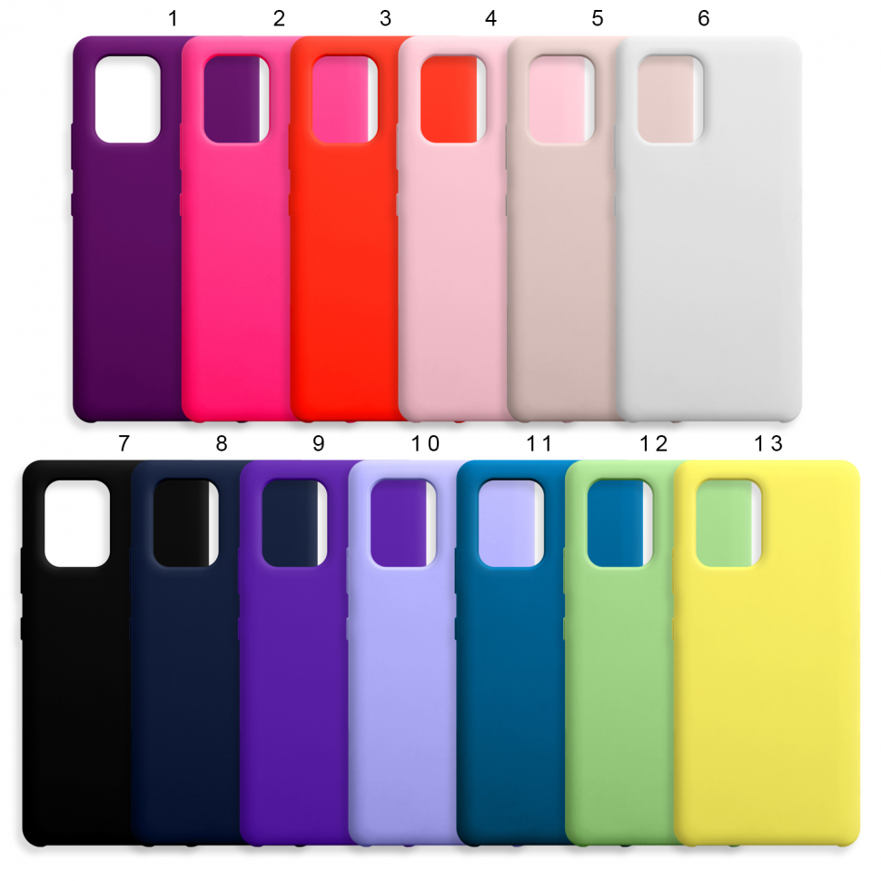 Чехол Samsung S10 Lite SILICONE COVER (без лого)
