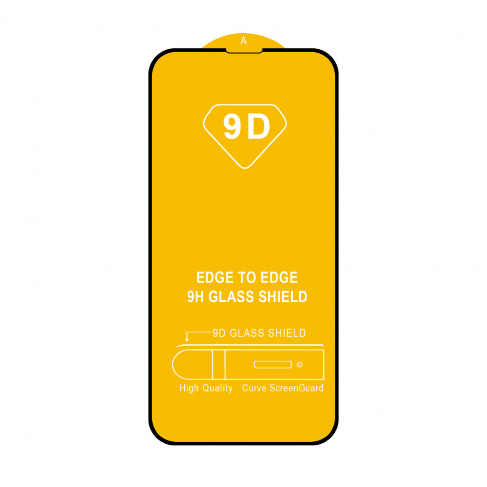 Защитное стекло iPhone 13/13 Pro/14 (6.1) с рамкой 9H Full Glue без упаковки