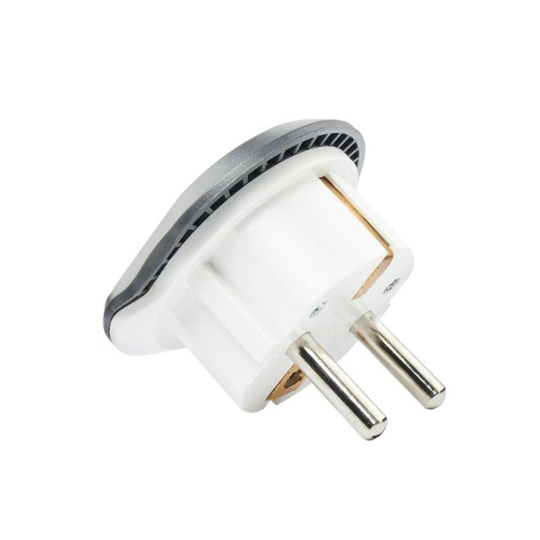 Переходник на все виды розеток ISA AD-01 СЕРЫЙ (480шт/кор)