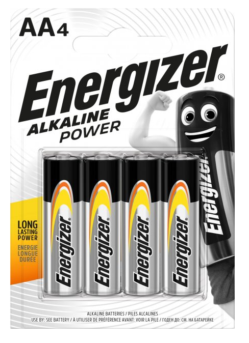 Батарейка Energizer Power LR6 AA BL4 Alkaline 1.5V (4/96/32256)
