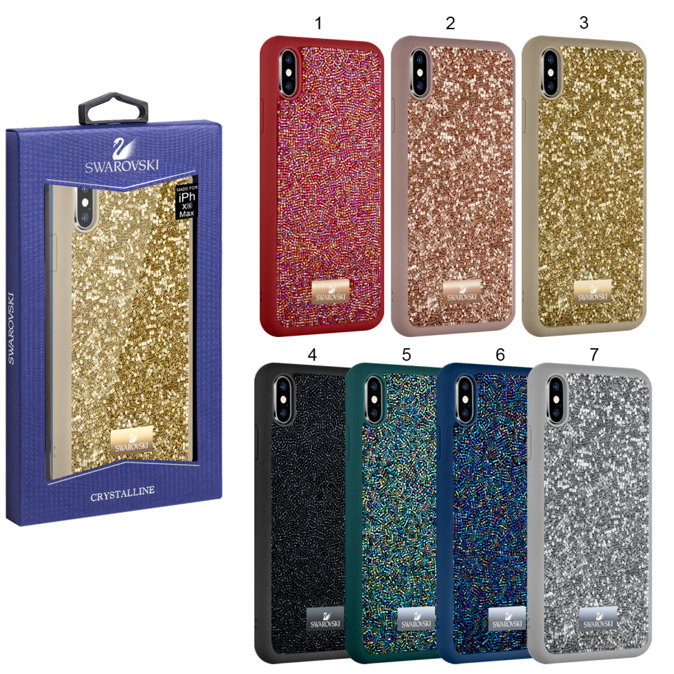 Чехол iPhone XS MAX Swarovski бисер