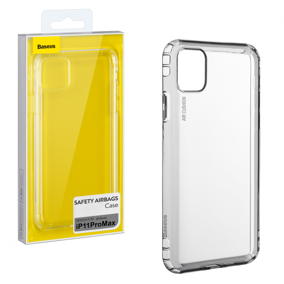 Чехол iPhone 11 Pro MAX Safety Airbags Baseus прозрачный