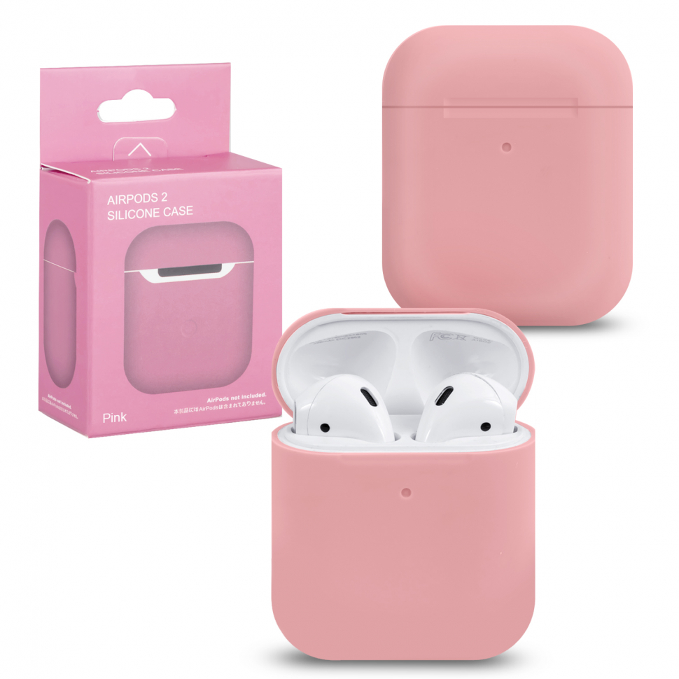 Чехол Airpods 1/2 Silicone Pink #16