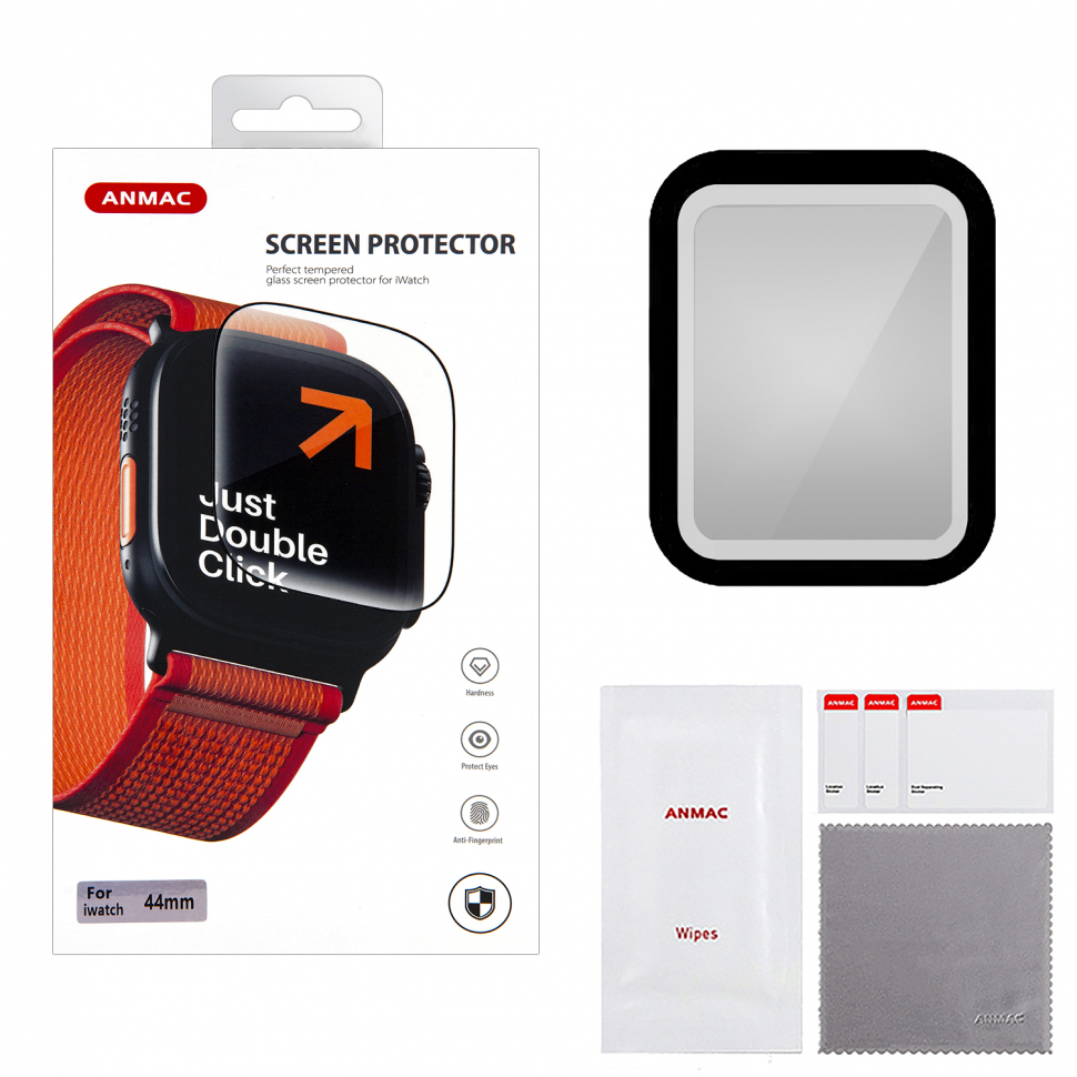 Защитная пленка Apple Watch 44mm ANMAC черное Арт.1137208