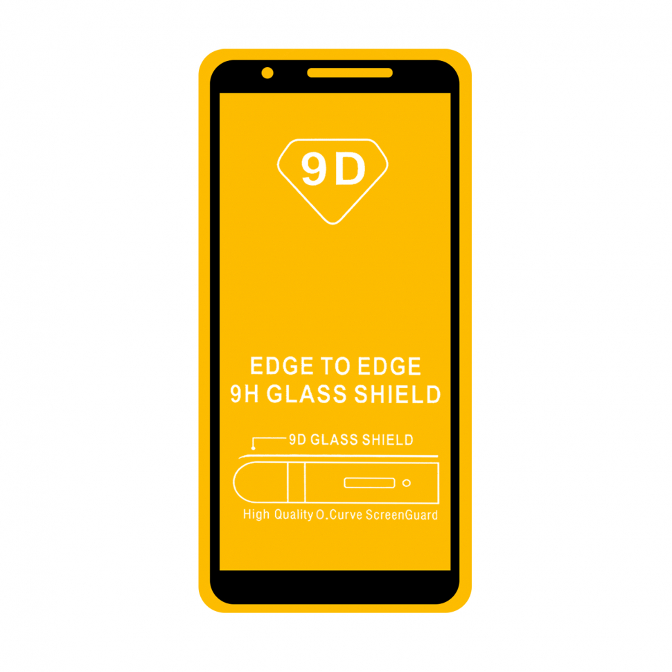 Защитное стекло Samsung A01 Core с рамкой 9H Full Glue без упаковки (25 шт./уп.)