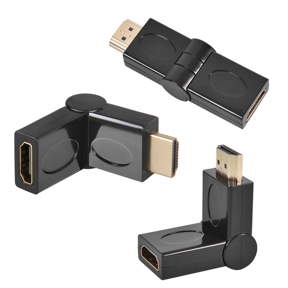 Переходник HDMI на HDMI 360° папа-мама (500шт/кор)