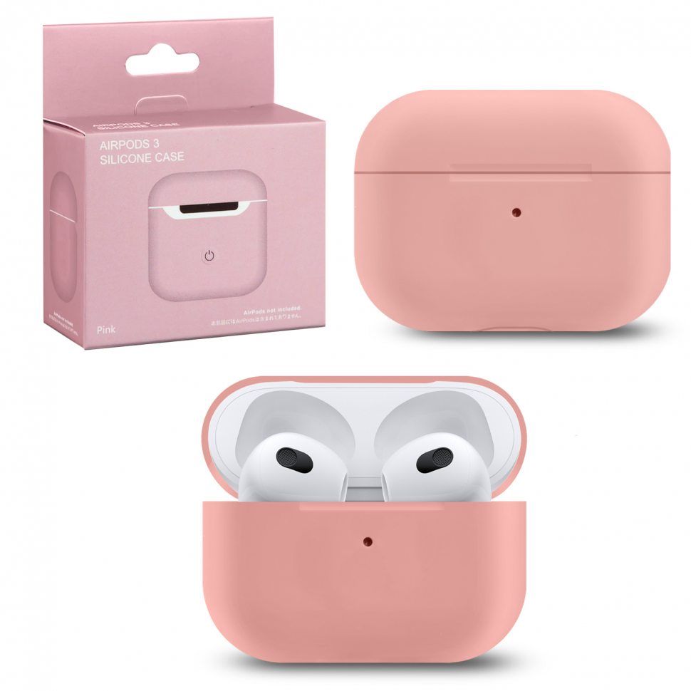 Чехол Airpods 3 Silicone pink