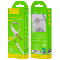 *Кабель UPA16 AUX 2M HOCO белый