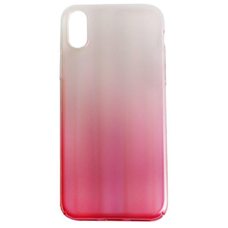Чехол iPhone XS Baseus Aurora розовый