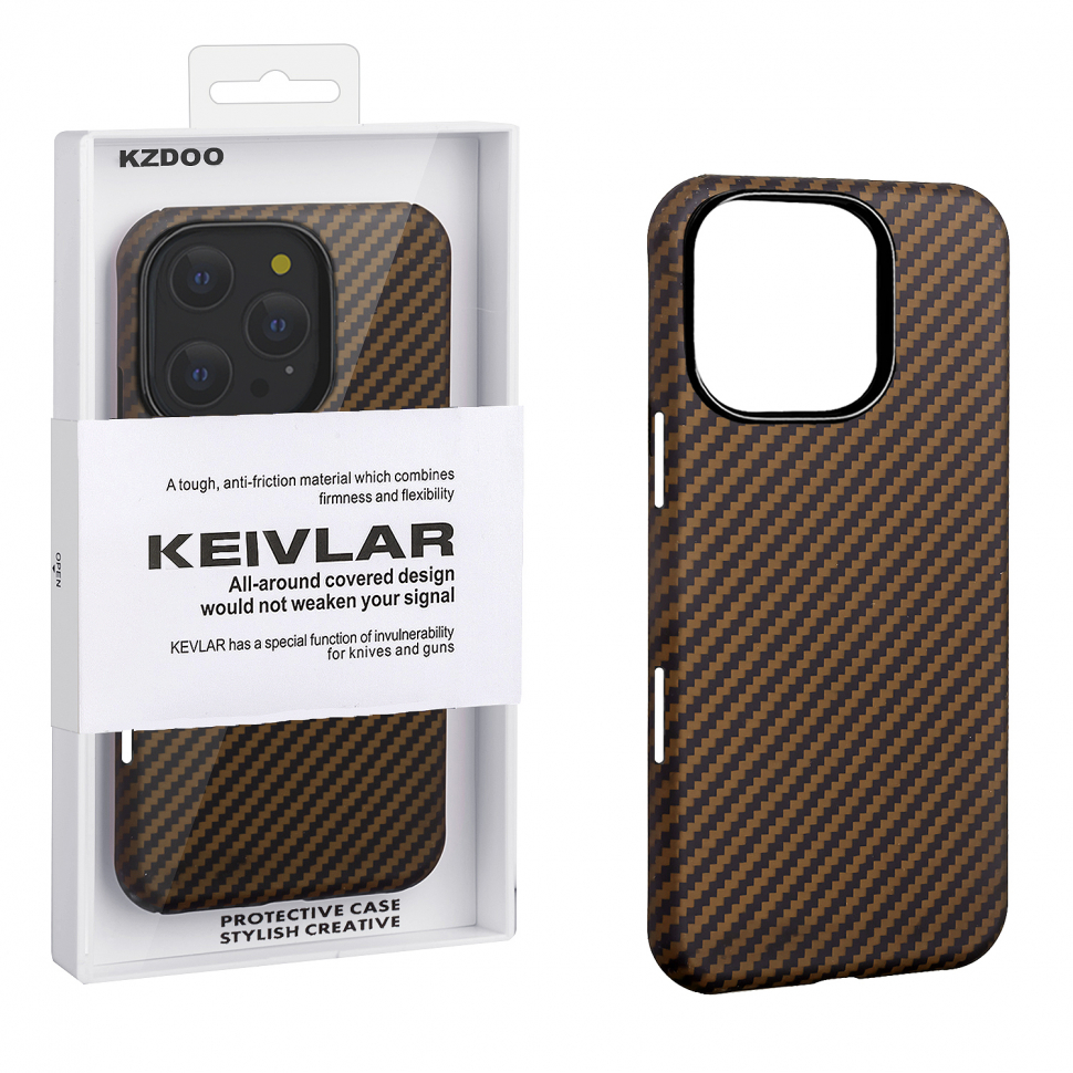 Чехол iPhone 16 Pro Kevlar Brown K-DOO