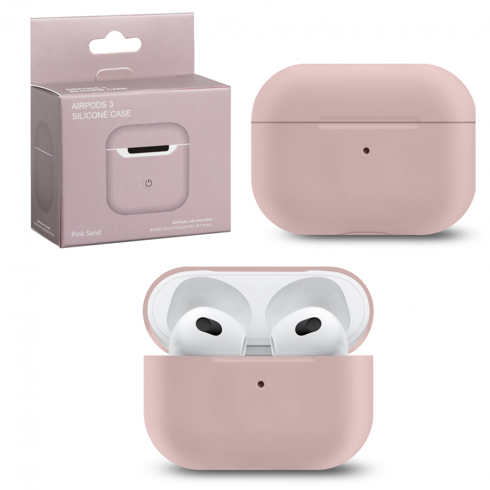 Чехол Airpods 3 Silicone pink sand