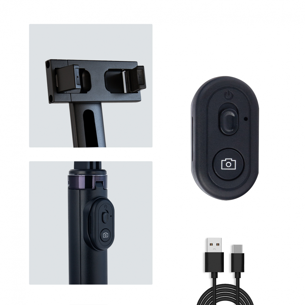 Монопод-трипод с блютуз пультом ES-A07  75 cm (100шт/кор)