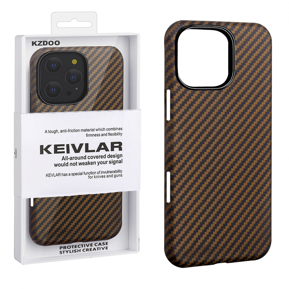Чехол iPhone 16 Pro Max Kevlar Brown K-DOO